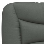 vidaXL Lit avec matelas gris foncé 120x200 cm tissu