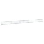 vidaXL Panier gabion avec couvercle 1000x50x50 cm fer galvanisé