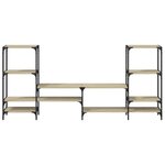 vidaXL Meuble TV chêne sonoma 206 5x28 5x95 cm bois d'ingénierie