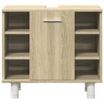 vidaXL Ensemble de meubles de salle de bain 3 Pièces chêne sonoma
