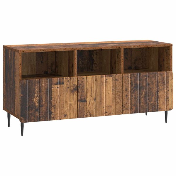vidaXL Meuble TV Bois ancien 102 x 34 5 x 50 cm Bois d'ingénierie