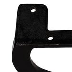 vidaXL Pied de banc 2 Pièces Cadre en X Fonte