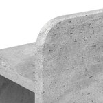vidaXL Cadre de lit avec rangement Gris béton 80 x 200 cm