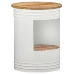 vidaXL Table basse 43x55 cm Bois de manguier solide