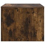 vidaXL Table basse Chêne fumé 60 x 50 x 40 cm Bois d'ingénierie