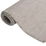 vidaXL Tapis à tissage plat d'extérieur 140x200 cm gris clair