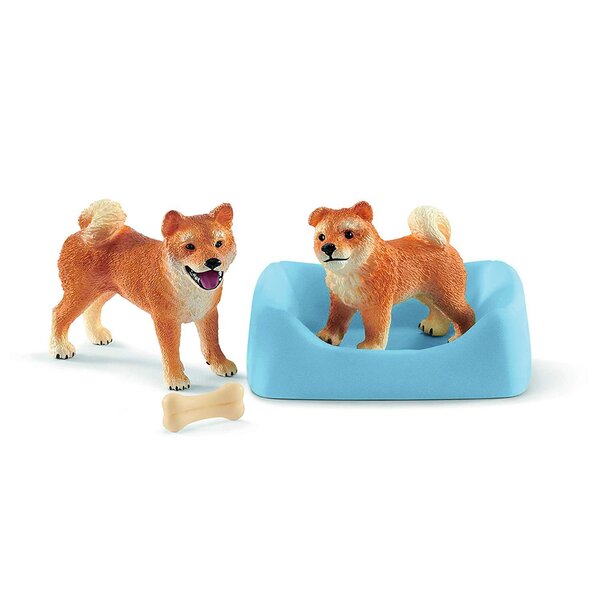 Schleich 42479 - Farm World - Mère et chiot Shiba Inu