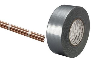 3m scotch ruban toilé 1900 economy, 50 mm x 50 m, argenté scotch