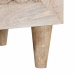 vidaXL Buffet 3 Pièces Blanc 60 x 33 x 75 cm bois de manguier massif