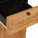 vidaXL Cabinet de salle de bain Marron Clair 38 x 33 x 160 cm