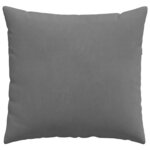 vidaXL Coussins de canapé 2 Pièces Gris foncé 50 x 50 cm tissu