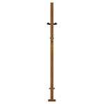 vidaXL Portail de jardin 105x130 cm acier corten design de bambou