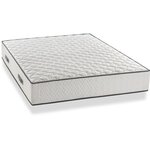 Matelas à ressorts 7 zones équilibré 140 x 200 x 24 cm + sommier Détente