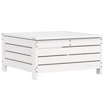 vidaXL Salon de jardin 10 Pièces blanc bois de pin massif