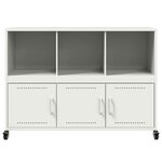 vidaXL Buffet blanc 100 5x39x72 cm acier