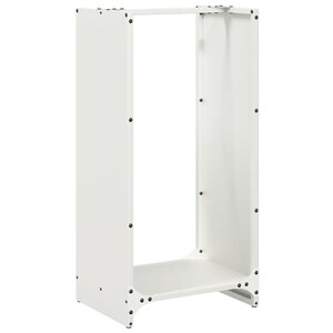 vidaXL Portant de bois chauffage blanc 40x30x80 cm