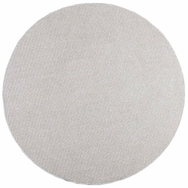 vidaXL Tapis de surface Rond HUARTE Crème et gris Ø 200 CM Polyester