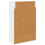 vidaXL Armoire murale de salle de bain Blanc 40 x 16 x 62 5 cm