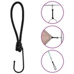 vidaXL Cordon élastique avec crochets 50 Pièces 17 cm