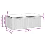 vidaXL Salon de jardin avec coussins 2 Pièces noir résine tressée acacia