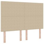 vidaXL Tête de lit Gris Vert Clair 144 cm Tissu en velours côtelé