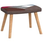 vidaXL Chaise de relaxation avec repose-pied Patchwork Tissu