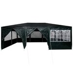 vidaXL Tente de fête Vert  Blanc 600 x 400 x 266 cm Polyester  Acier