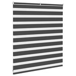 vidaXL Store zèbre noir 125x100 cm largeur du tissu 120 9 cm polyester