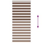 vidaXL Store zèbre marron 110x200cm largeur du tissu 105 9cm polyester