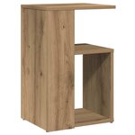 vidaXL Table d'appoint chêne artisanal 36x30x56 cm bois d'ingénierie