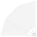 vidaXL Écran de confidentialité pour balcon Blanc 115 x 115 cm tissu