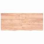 vidaXL Dessus de table marron clair bois chêne massif traité