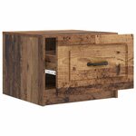 vidaXL Table basse Bois ancien 49 x 50 x 37 cm Bois d'ingénierie