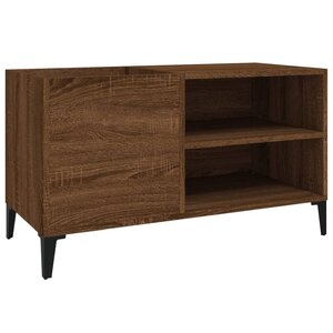vidaXL Armoire à disques chêne marron 84 5x38x48 cm bois d'ingénierie