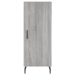 vidaXL Buffet haut Sonoma gris 34 5x34x180 cm Bois d'ingénierie