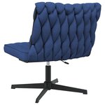 vidaXL Chaise pivotante de bureau Bleu Tissu