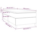 vidaXL Sommier à lattes de lit avec matelas Crème 80x200 cm Tissu