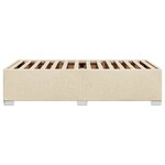vidaXL Cadre de lit Crème 90x190 cm Tissu