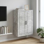 vidaXL Armoire Murale 66 x 34 5 x 90 cm Bois d'ingénierie Gris béton
