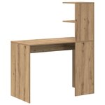 vidaXL Bureau chêne artisanal 102 x 50 x 124 cm Bois d'ingénierie