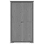 vidaXL Garde-robe BODO gris 99x53 5x173 cm bois massif de pin