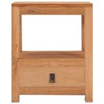 vidaXL Table de chevet 40x30x50 cm bois de teck massif