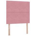 vidaXL Lit avec rangement et matelas Rose 100 x 200 cm Velours