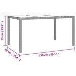 vidaXL Ensemble de bistro de jardin 5 Pièces coussins beige poly rotin