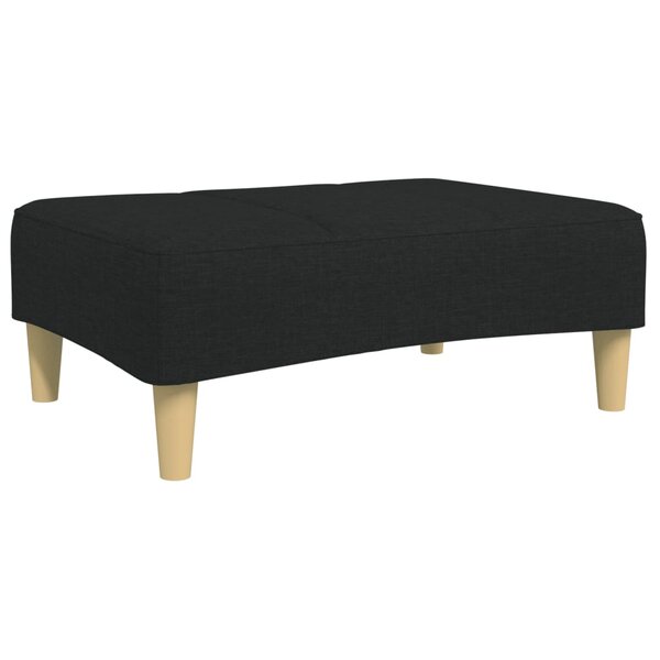 vidaXL Repose-pied noir 77x55x31 cm tissu