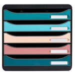 Module De Classement Big Box Plus 5 Tiroirs Skandi - Couleurs Assorties - Exacompta