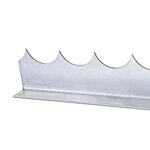 vidaXL Piquets muraux 4 Pièces 1 m Acier galvanisé