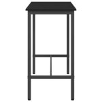 vidaXL table Chêne noir 100 x 50 x 90 5 cm Bois d'ingénierie et acier