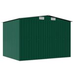 vidaXL Abri de stockage pour jardin Métal Vert 257 x 205 x 178 cm