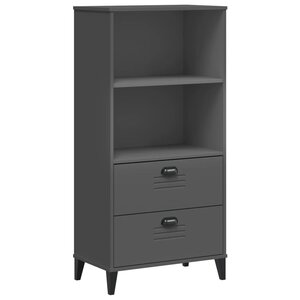 vidaXL Bibliothèque VIKEN gris anthracite 60x35x123 cm bois ingénierie